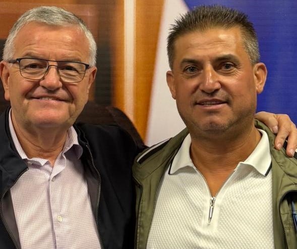 Ο Ανδρέας Χριστόπουλος με τον Αντώνη Κουνάβη