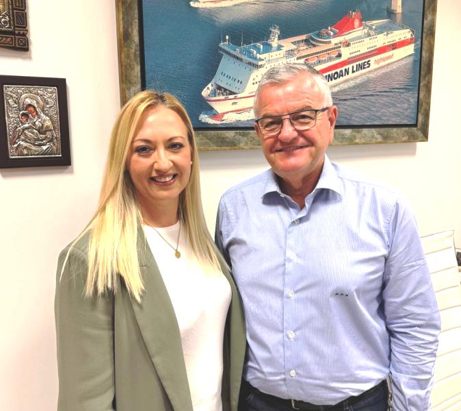 Η Μαρία Κυριακοπούλου με τον Αντώνη Κουνάβη