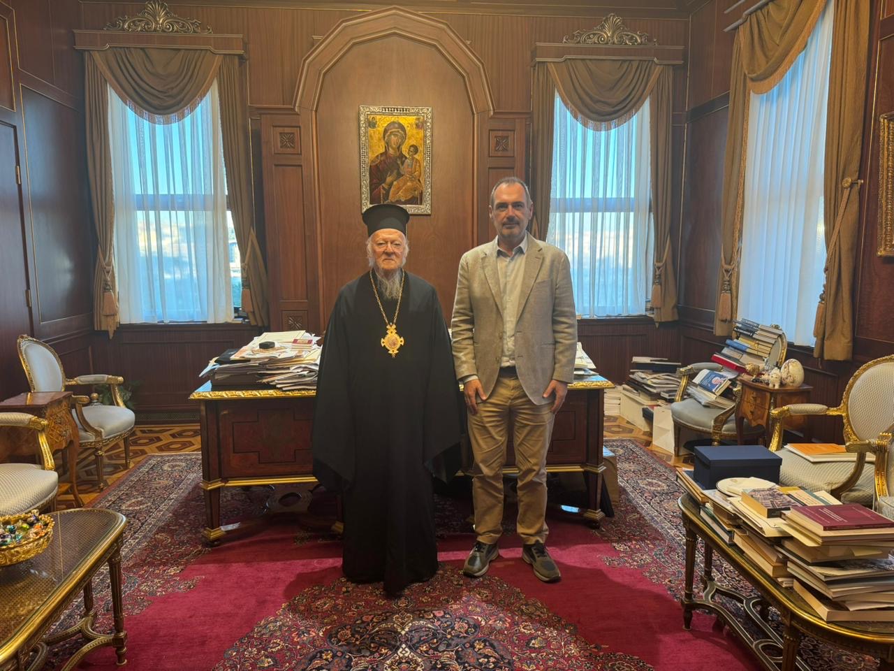 Επίσκεψη Κατσανιώτη στον Οικουμενικό Πατριάρχη Βαρθολομαίο