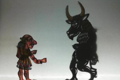 «Ο Καραγκιόζης και ο Μινώταυρος στο Περί Σκιών, από τον Χρήστο Πατρινό