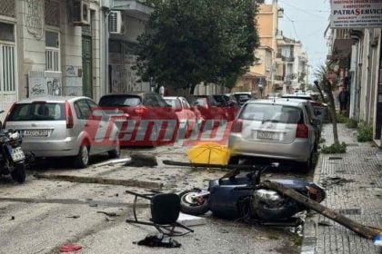 Ανεμοστρόβιλος "χτύπησε" την Πάτρα – Έπεσαν δένδρα, έσπασαν τζαμαρίες (ΦΩΤΟ)