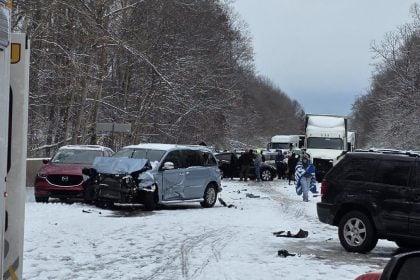 Μέγκα- καραμπόλα 50 αυτοκινήτων λόγω χιονόπτωσης