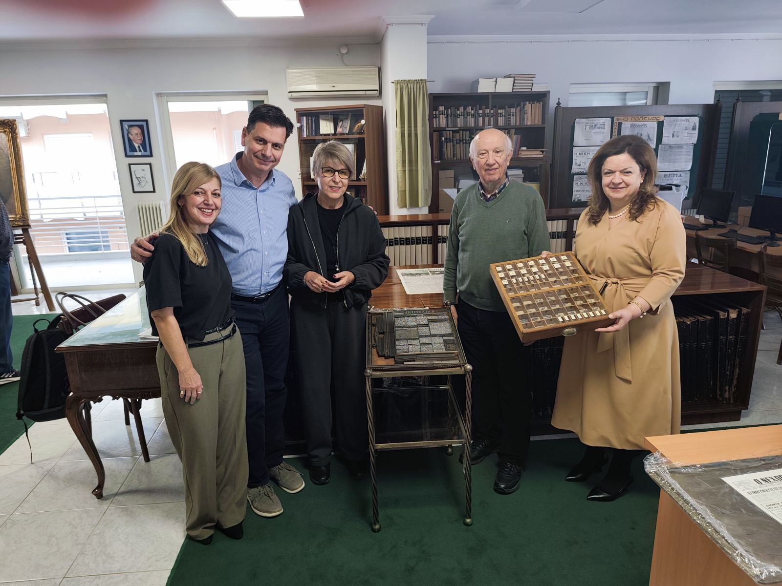 Ιστορικό τυπογραφικό μηχάνημα στη συλλογή του Μουσείου Τύπου της ΕΣΗΕΠΗΝ