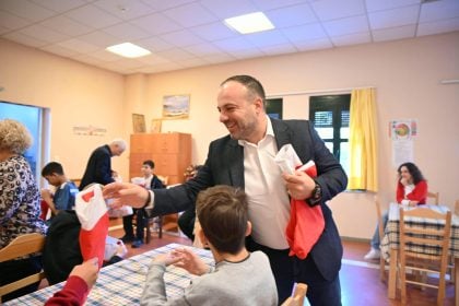 Ο Θέμης Μπάκας σε ιδρύματα της Πάτρας και του Αιγίου ΦΩΤΟ