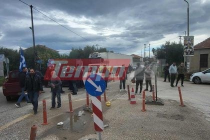 Πορεία με αγροτικά στην Πατρών-Πύργου - "Μπλόκο" στα εγκαίνια, παραδόθηκαν τα τελευταία 10 χλμ. - Κλειστή η Εθνική στο ύψος της ΒΙΠΕ (ΦΩΤΟ)