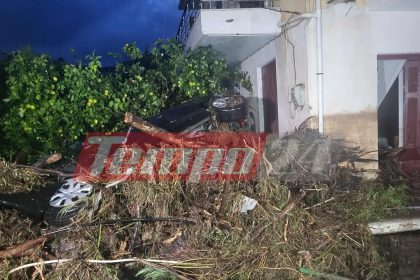 Κακοκαιρία "Byron": Πνίγηκε ο Πλάτανος Γυθείου (ΦΩΤΟ)