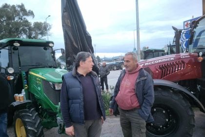 Στο πλευρό των αγροτών της Κάτω Αχαΐας ο Δημήτρης Παλούμπης