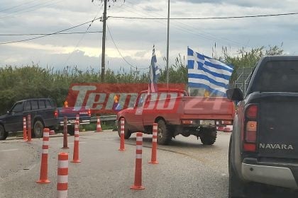 Πορεία με αγροτικά στην Πατρών-Πύργου - "Μπλόκο" στα εγκαίνια, παραδόθηκαν τα τελευταία 10 χλμ. (ΦΩΤΟ)