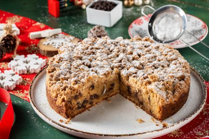 Βασιλόπιτα με crumble κανέλας