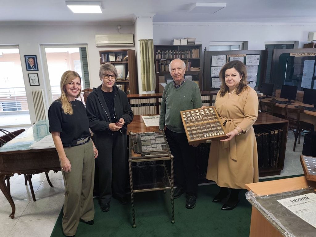 Ιστορικό τυπογραφικό μηχάνημα στη συλλογή του Μουσείου Τύπου της ΕΣΗΕΠΗΝ