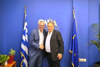 Ο νέος Πρόεδρος της ΔΕΕΠ Αχαΐας, Μάκης Κατσιγιάννης στον ΟΛΠΑ