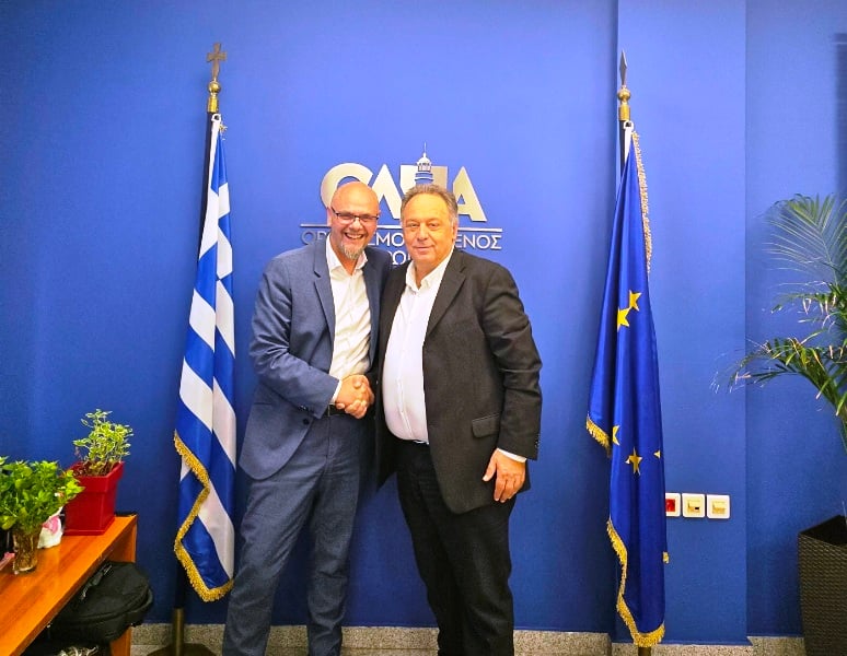 Ο νέος Πρόεδρος της ΔΕΕΠ Αχαΐας, Μάκης Κατσιγιάννης στον ΟΛΠΑ