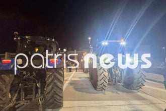 Αγρότες στη Ν.Ε.Ο Πατρών - Πύργου άνοιξαν τα διόδια (ΦΩΤΟ)