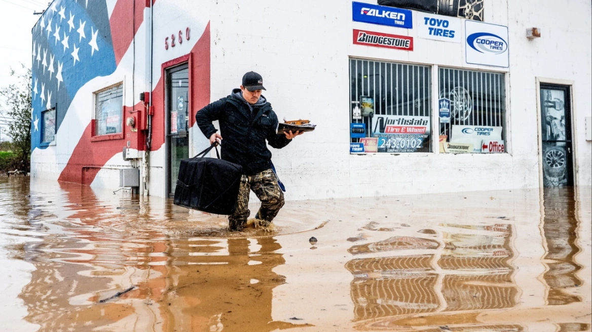 Σφοδρή χειμερινή καταιγίδα σαρώνει την Καλιφόρνια: Πλημμύρες, διασώσεις και κατάσταση έκτακτης ανάγκης σε έξι κομητείες