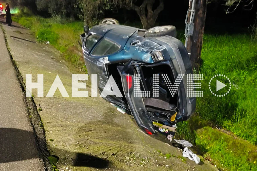 Δυτ. Ελλάδα: Το ΙΧ "έφυγε" από το δρόμο και κατέληξε σε χαντάκι