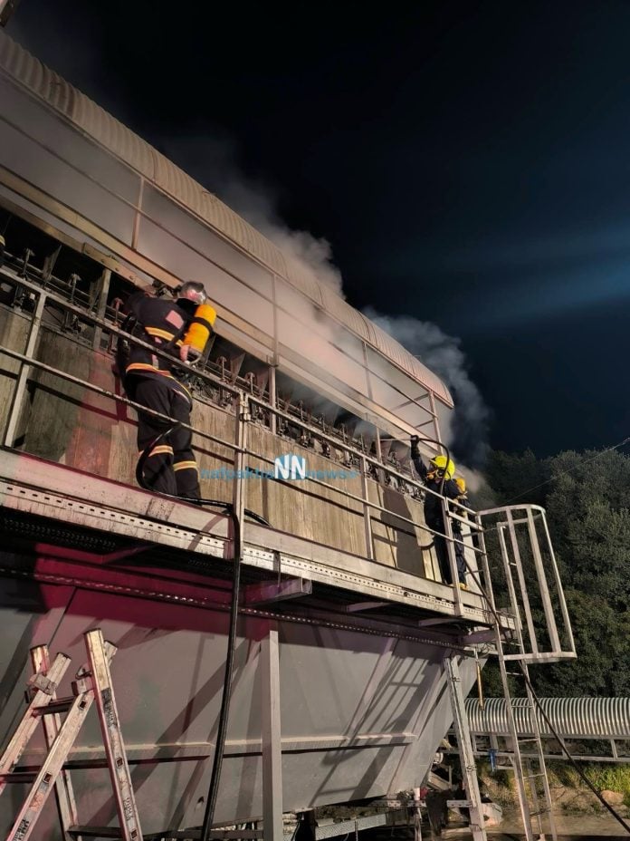 Φωτιά σε εργοτάξιο στην Ανω Βασιλική Ναυπακτίας