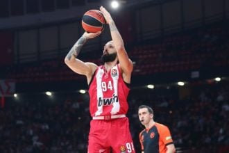 Ξέσπασε με 100άρα στη Βιλερμπάν ο Ολυμπιακός!