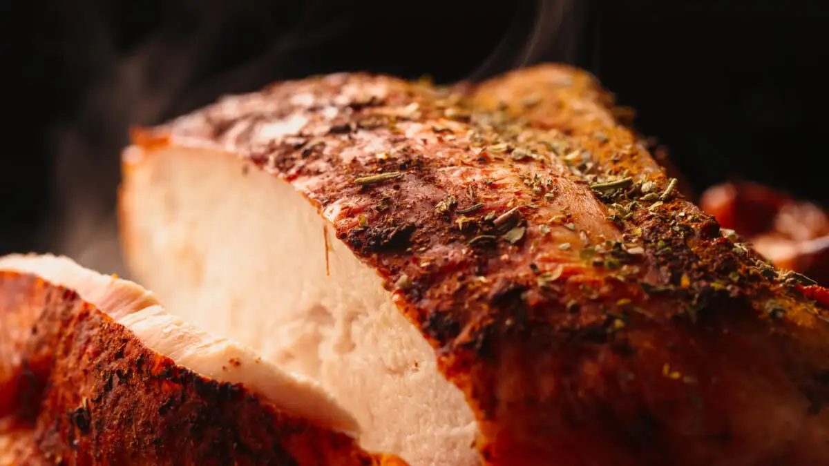 Ολόκληρο φιλέτο γαλοπούλας με κρασί και μέλι