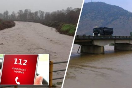 Κακοκαιρία Byron: Υπερεκχείλισαν Πηνειός και Ενιπέας – Ήχησε το 112 σε περιοχές της Θεσσαλίας και της Πιερίας