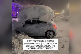 Ρεκόρ χιονοπτώσεων στην Ιταλία - ΒΙΝΤΕΟ