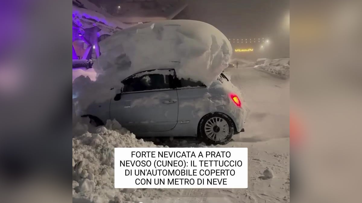 Ρεκόρ χιονοπτώσεων στην Ιταλία - ΒΙΝΤΕΟ