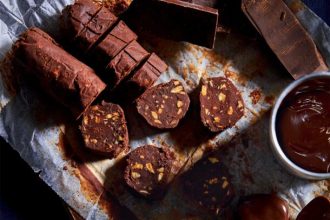 Σοκολατάκια με φουντούκι και αφρώδες κρασί