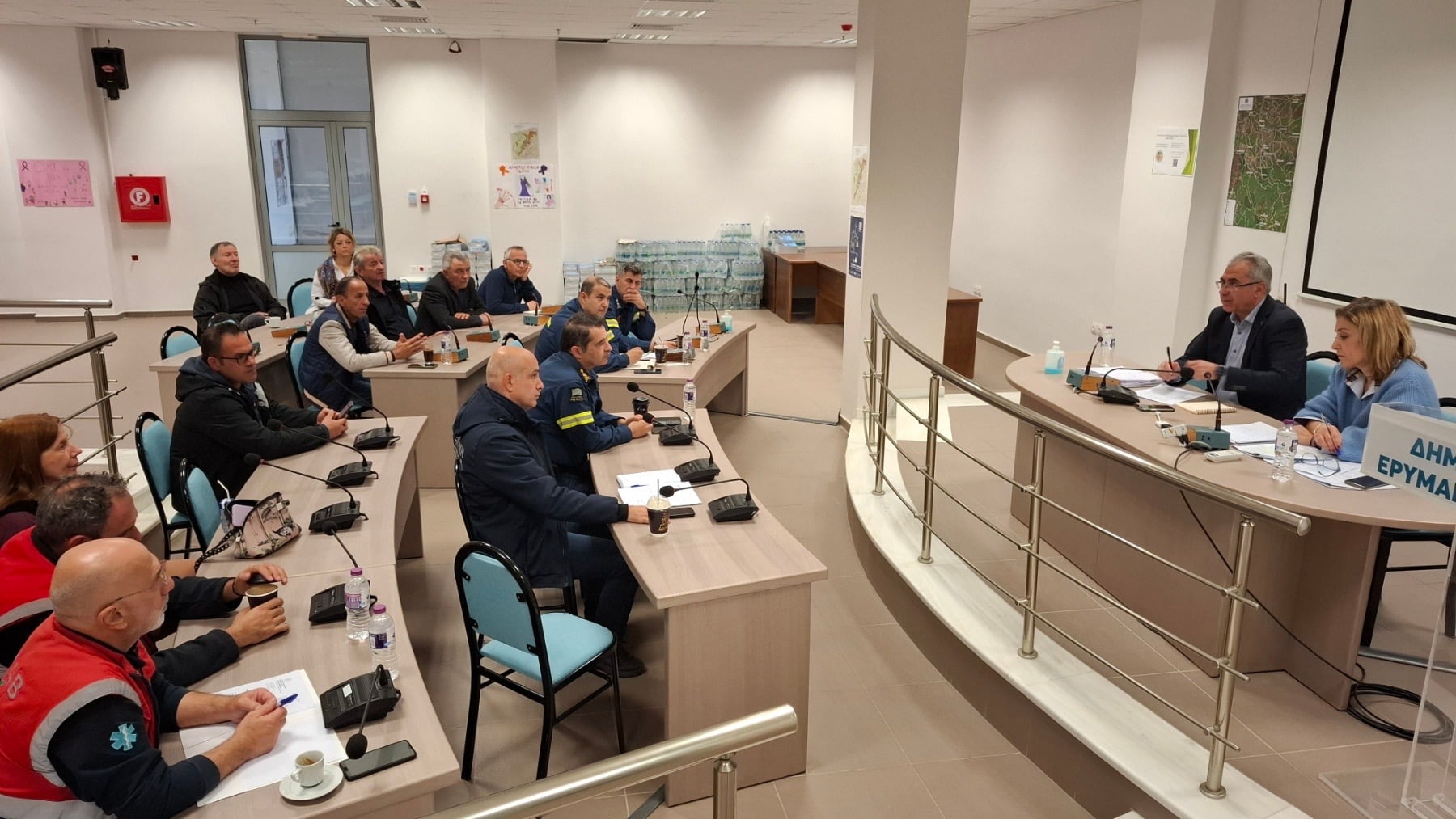 Δήμος Ερυμάνθου: Συνεδρίαση του Τοπικού Επιχειρησιακού Συντονιστικού Οργάνου Πολιτικής Προστασίας