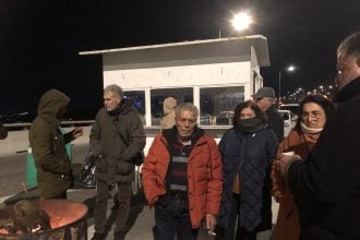 Επίσκεψη κλιμακίου της "ΝΙΚΗΣ" στο αγροτικό μπλόκο της Περιμετρικής