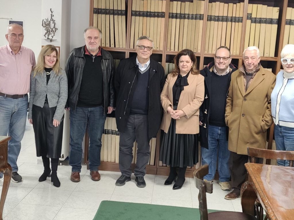 Στο Μουσείο Τύπου της ΕΣΗΕΠΗΝ ο Πρόεδρος της  εφορευτικής επιτροπής της Εθνικής Βιβλιοθήκης Σταύρος Ζουμπουλάκης-ΦΩΤΟ