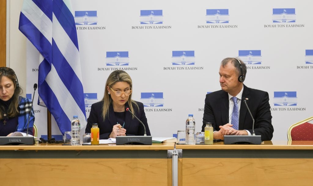 Χριστίνα Αλεξοπούλου: Συνάντηση με τον Πρέσβη της Ελβετίας στην Αθήνα