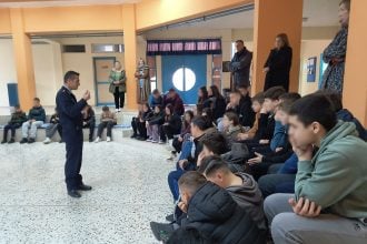 Ενημερωτικές ομιλίες από την ΕΛ.ΑΣ σε μαθητές του Γυμνασίου Γουριάς Μεσολογγίου