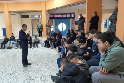 Ενημερωτικές ομιλίες από την ΕΛ.ΑΣ σε μαθητές του Γυμνασίου Γουριάς Μεσολογγίου