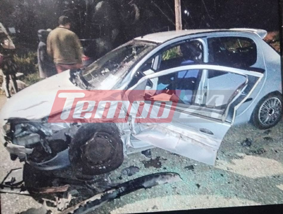 Αχαΐα: Παρολίγο τραγωδία σε σοκαριστικό τροχαίο με τέσσερις τραυματίες ΦΩΤΟ