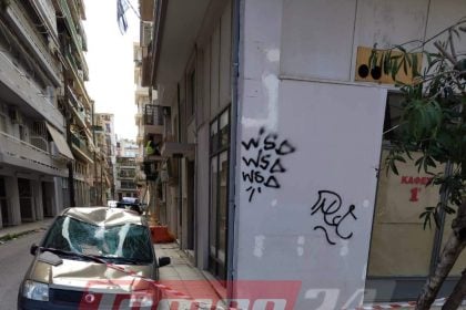 Πάτρα: "Έβρεξε" τσιμέντα στην οδό Καποδιστρίου-Σοβαρές ζημιές σε αυτοκίνητο-ΦΩΤΟ