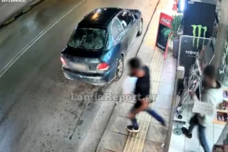Έκλεψαν τα ψώνια από το μίνι μάρκετ στη Λαμία και παραλίγο να προκαλέσουν και τροχαίο