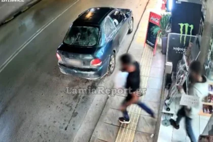 Έκλεψαν τα ψώνια από το μίνι μάρκετ στη Λαμία και παραλίγο να προκαλέσουν και τροχαίο