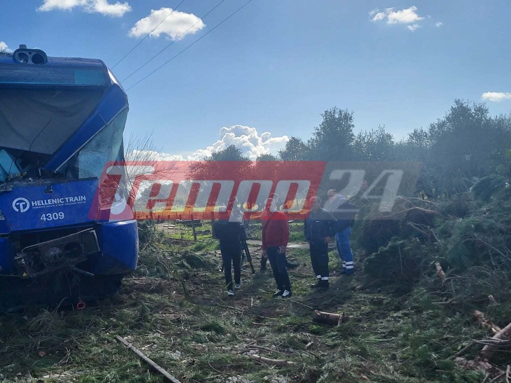 Πύργος: Δένδρο έπεσε πάνω σε εν κινήσει τρένο - Στο νοσοκομείο ο μηχανοδηγός- ΒΙΝΤΕΟ & ΦΩΤΟ