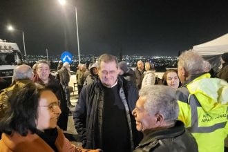 Στο αγροτικό μπλόκο ο Κώστας Πελετίδης