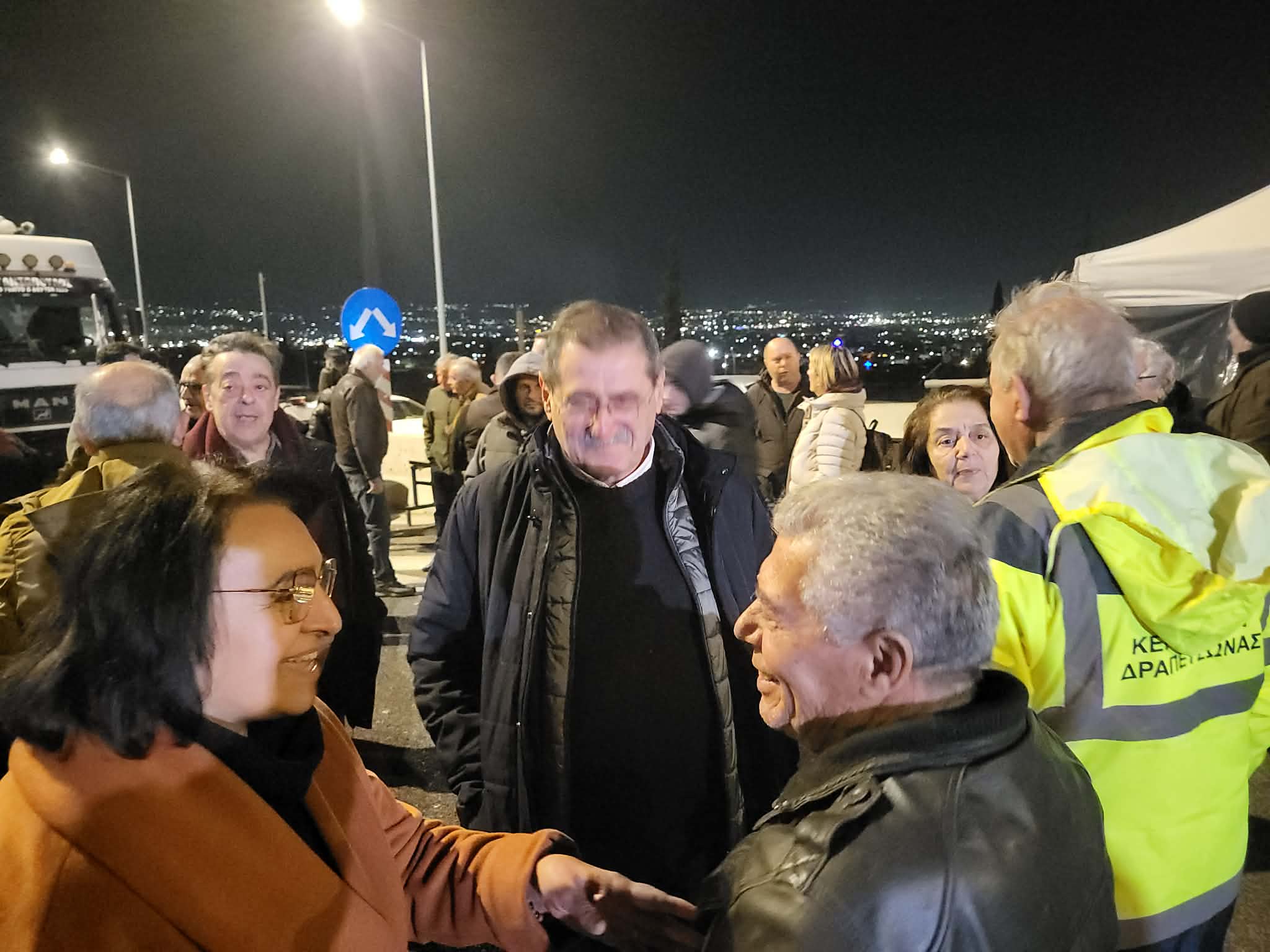 Στο αγροτικό μπλόκο ο Κώστας Πελετίδης