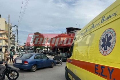 Πάτρα: ΙΧ και μηχανάκι συγκρούστηκαν στη Νοταρά – Τραυματίστηκε ο δικυκλιστής (ΦΩΤΟ)