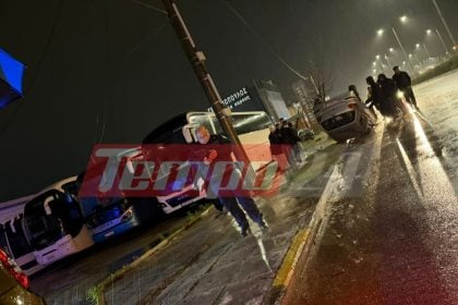 Πάτρα: Άγιο είχαν οι νεαροί που τούμπαρε το ΙΧ τους τα ξημερώματα στην Ακτή Δυμαίων