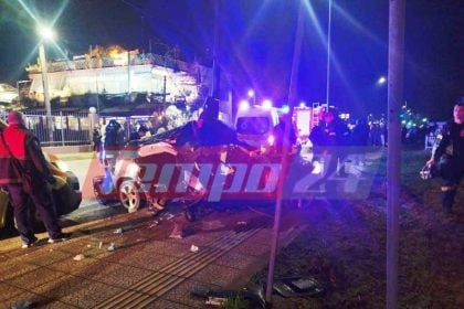 ΕΚΤΑΚΤΟ - ΣΟΚ στην Πάτρα: Δύο νεαρά άτομα χωρίς αισθήσεις μετά από τροχαίο στην Παραλία (ΦΩΤΟ)
