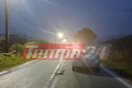 Πάτρα: ΙΧ "καρφώθηκε" πάνω σε ξεριζωμένο από τους ισχυρούς ανέμους δένδρο