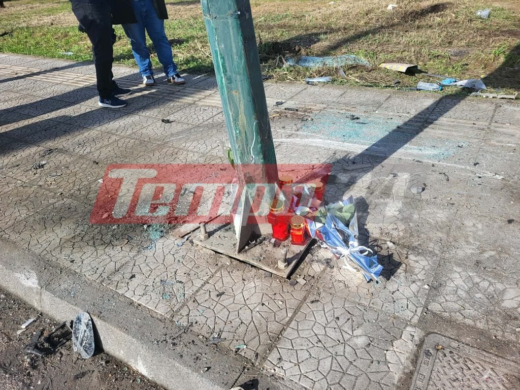 Πάτρα: Λουλούδια και κεράκια για το Νίκο και την Αγγελική στον τόπο της ανείπωτης τραγωδίας - "Παγωμένη" Κυριακή για την πόλη (ΦΩΤΟ)