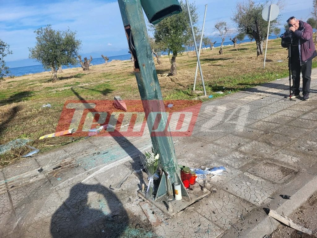 Πάτρα: Λουλούδια και κεράκια για το Νίκο και την Αγγελική στον τόπο της ανείπωτης τραγωδίας - "Παγωμένη" Κυριακή για την πόλη (ΦΩΤΟ)