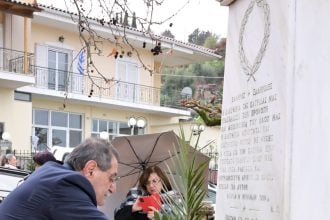 O Δήμαρχος Πατρέων στην εκδήλωση στα Σελλά