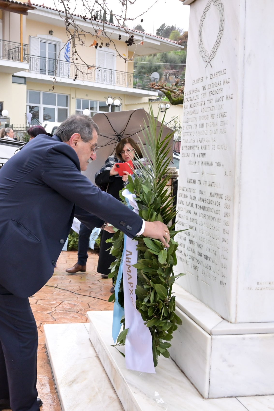 O Δήμαρχος Πατρέων στην εκδήλωση στα Σελλά