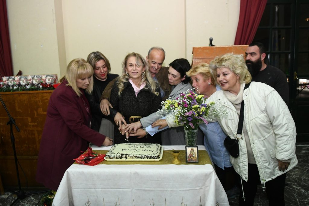 Ο Αντιδήμαρχος Τ. Πετρόπουλος στην πίτα των Σχολικών Φυλάκων