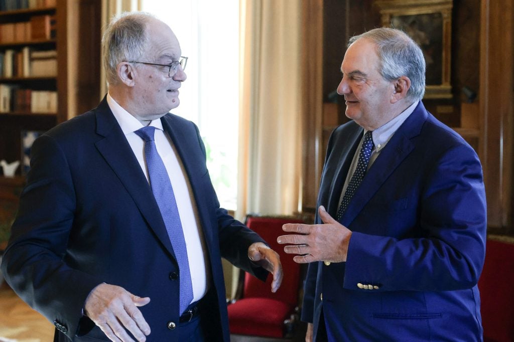 Κωνσταντίνος Τασούλας: Συναντήθηκε με τον Κώστα Καραμανλή στο Προεδρικό Μέγαρο