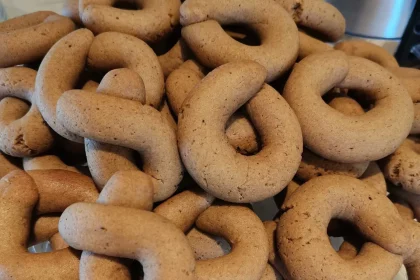 Vegan κουλουράκια με πετιμέζι